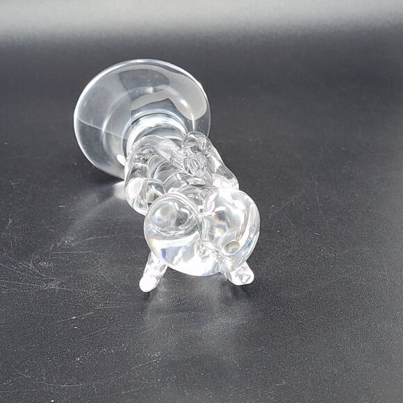 VTG MCM Crystal Angel Figure Paperweight Signed Jon 76 5.75" - Picture 8 of 13